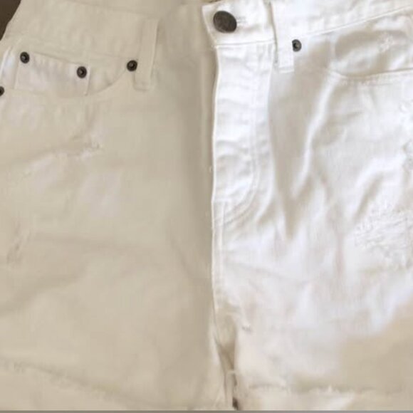 J Crew Cut off White Shorts Size 28 - Picture 1 of 5